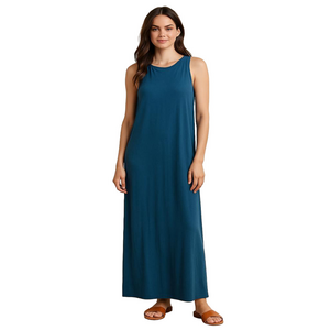Michael Stars Blue Maxi Women's Dress Side Slits Size Medium